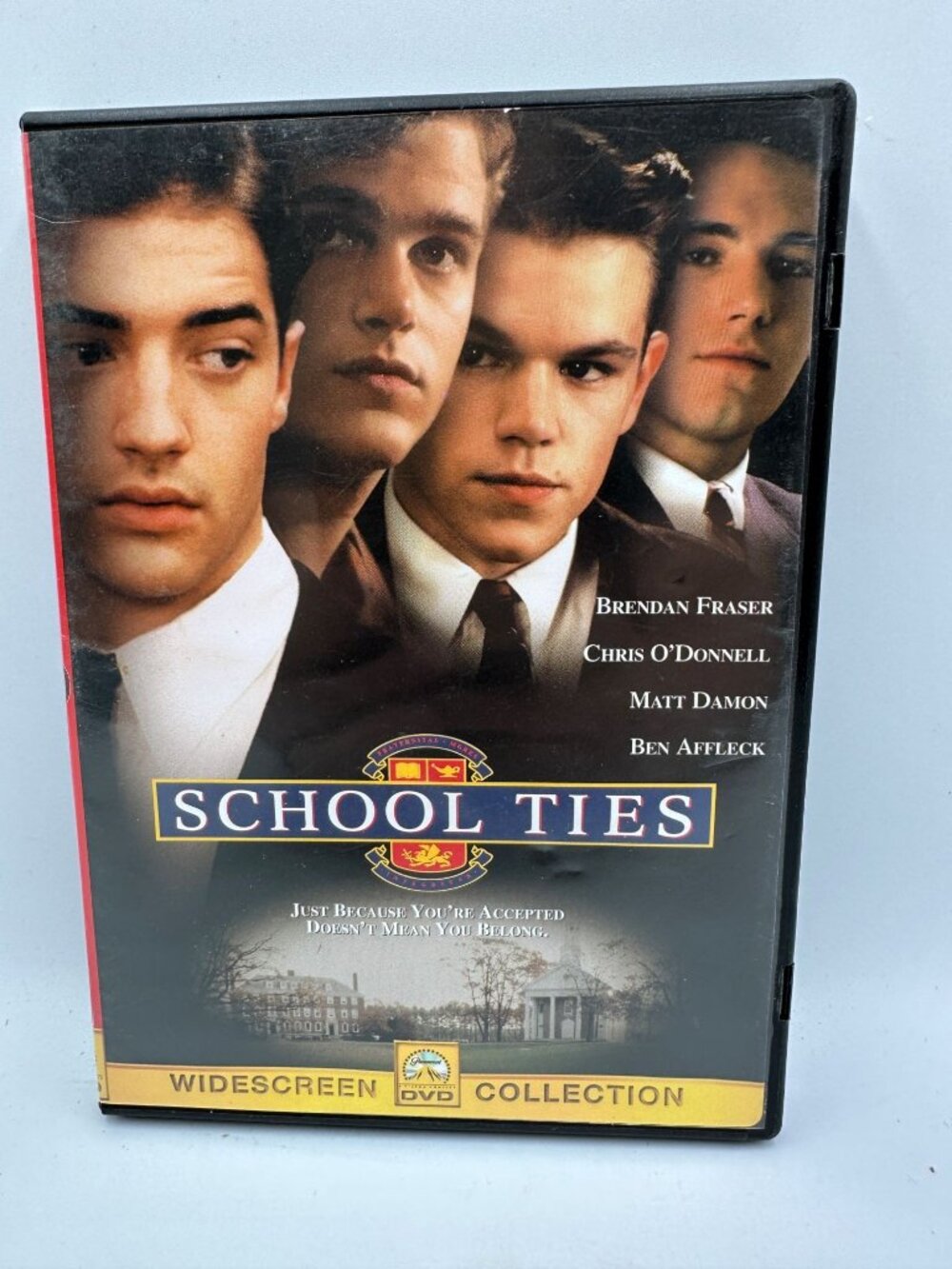 School Ties DVD 1992 Widescreen Brendan Fraser Matt Damon Paramount PG13
